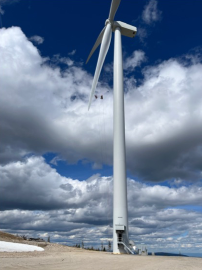 wind turbine repair services offered by peak access